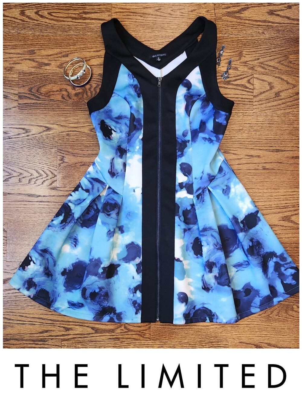 Neoprene Marbled Rosette Dress